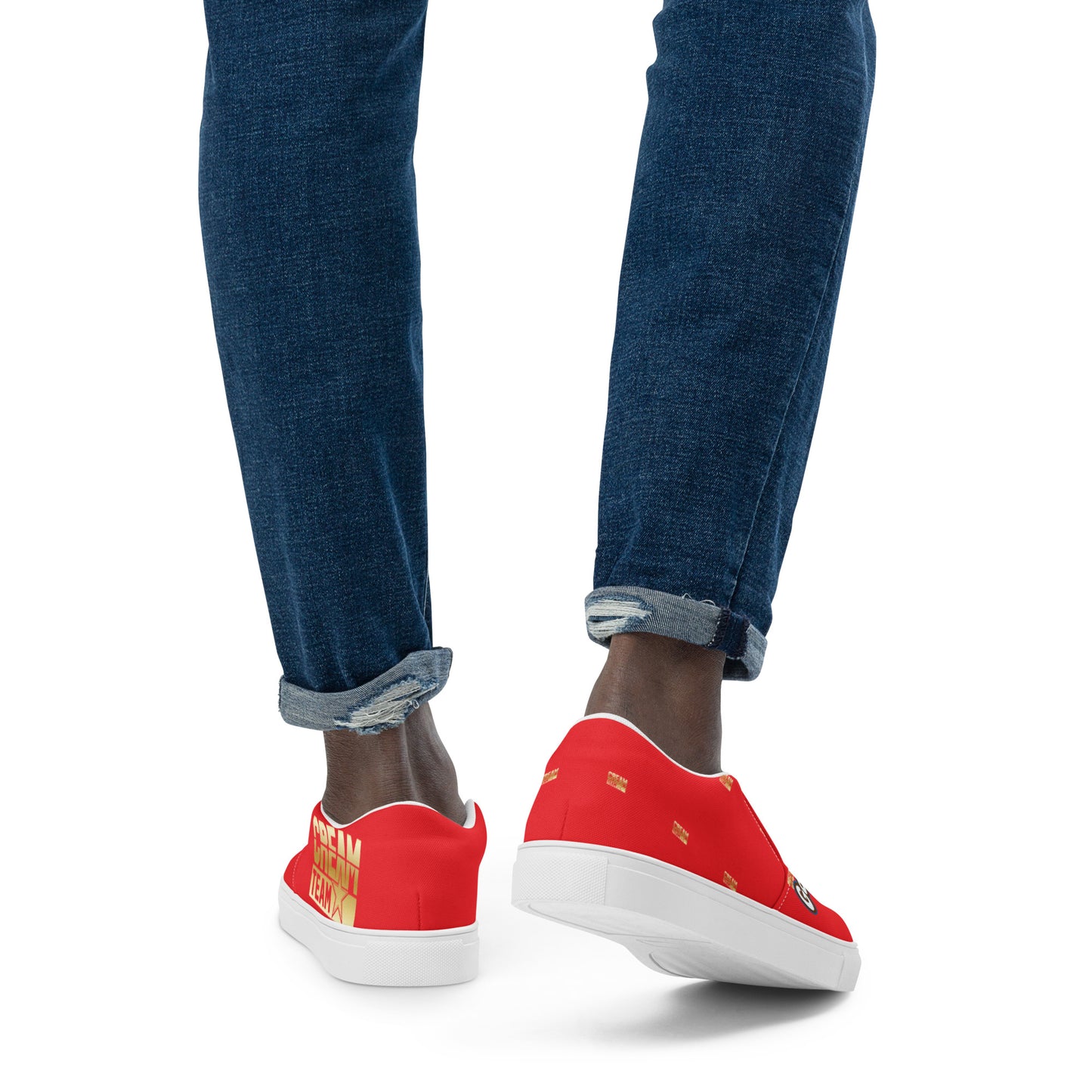 Red GSG Men’s slip-on canvas shoes