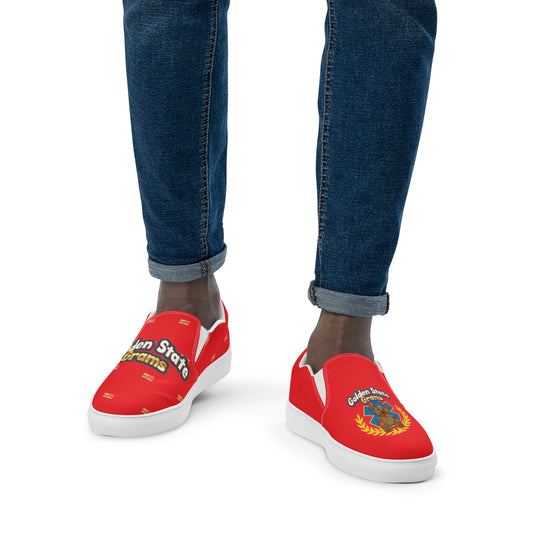 Red GSG Men’s slip-on canvas shoes