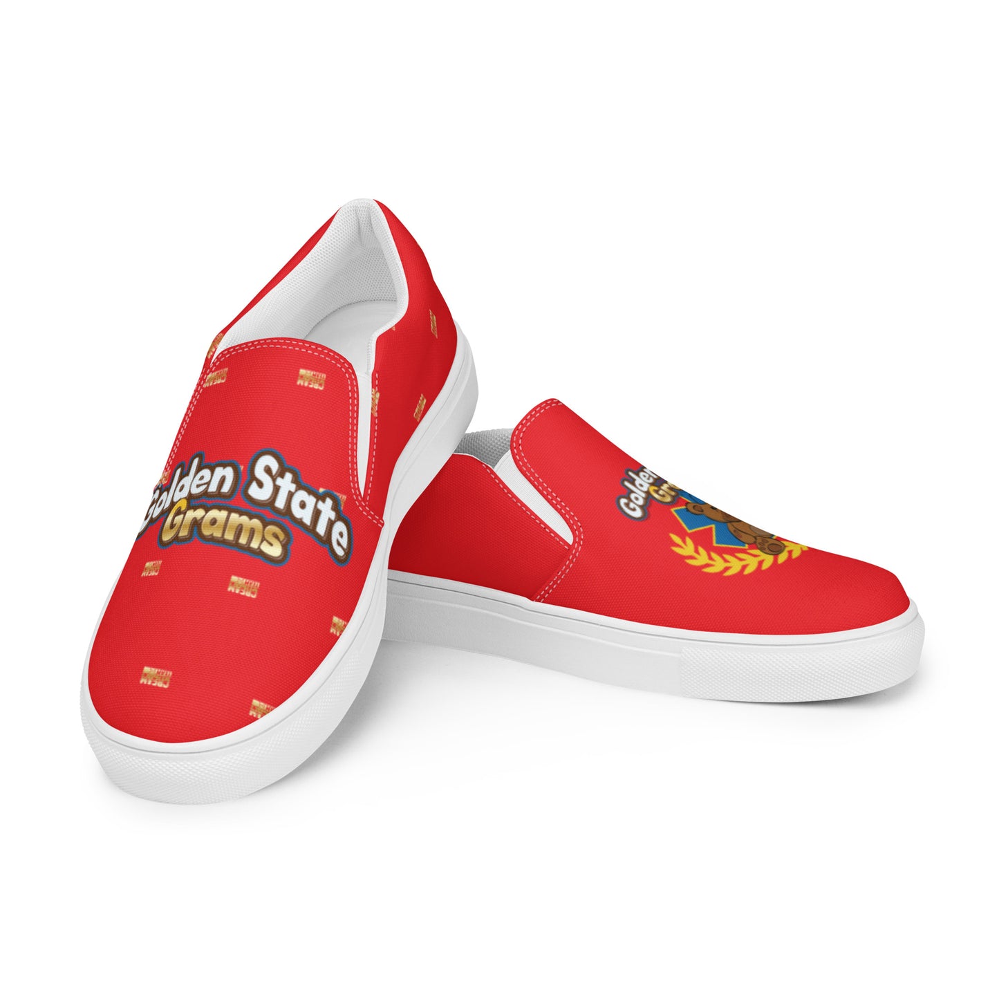 Red GSG Men’s slip-on canvas shoes